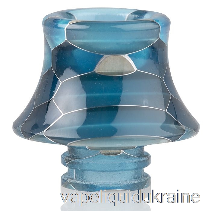 Vape Ukraine 510 Cone Snake Skin Resin Drip Tip Light Blue